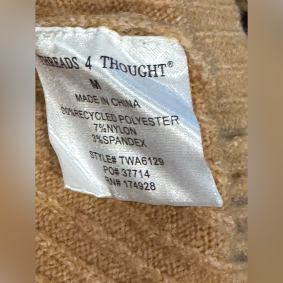 NWT Threads 4 Thought Tan Sheath Dress with Mock Neck and Sleeveless Design - Picture 14 of 14